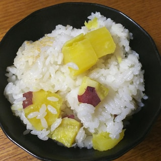 圧力鍋で簡単美味しいさつまいもご飯